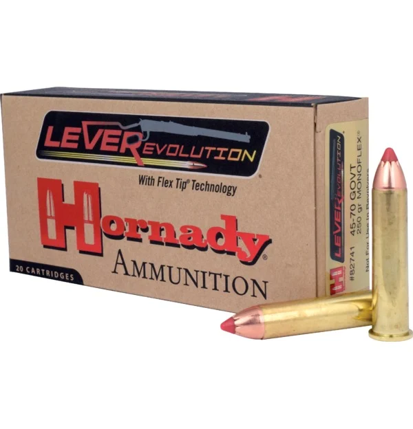 Hornady-munitie cal.45-70Govt Monoflex 250gr/16,2g (20 stuks), afbeelding 1 van 2