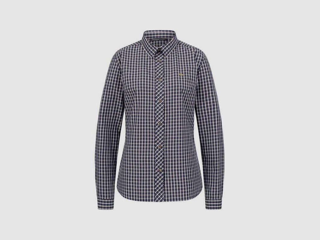 Blaser Bluse Juanita dunkelblau/weiß kariert 42