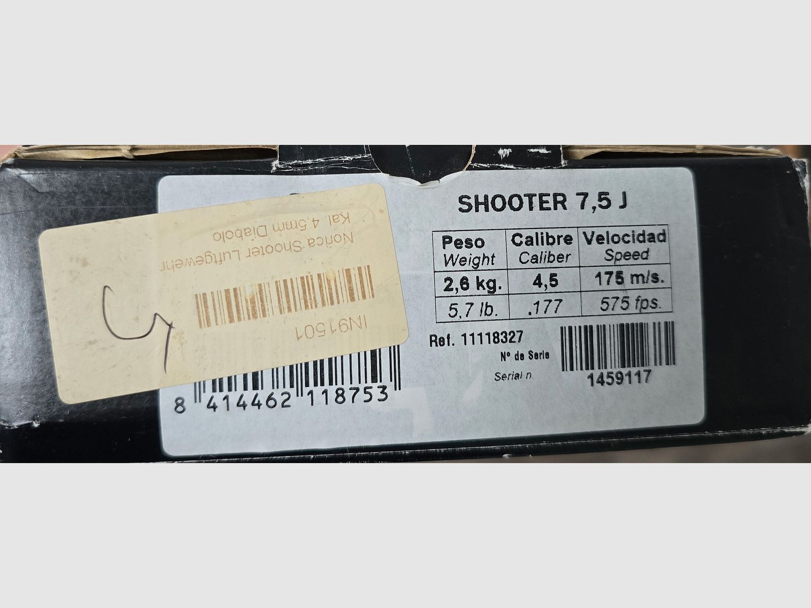 Norica Shooter Luftgewehr 4,5 mm – 7,5 J – NEU – F-Zeichen – OVP