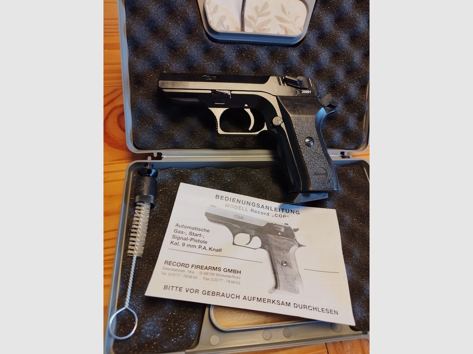 Record COP Schreckschuss Pistole 9 mm P.A.K brüniert !! Neuwaffe!!