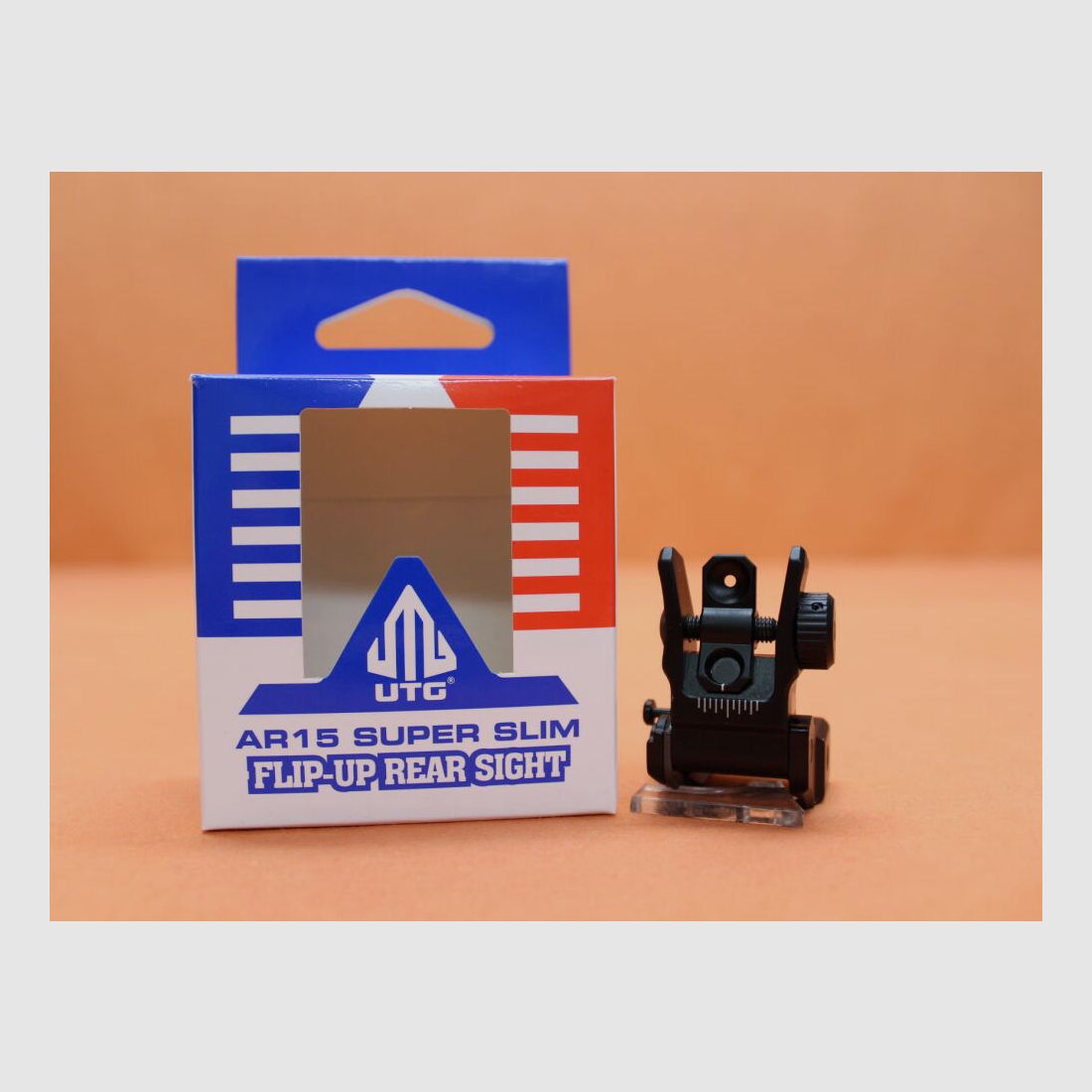 UTG - Leapers UTG Flip-Up Rear Sight Low Profile Compact (MNT-955)/ Viseur dioptrique rabattable pour profil Picatinny