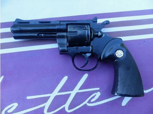Schwerer Revolver Python Cal. .380k (9mm R) brüniert 6-Schuss Trommel