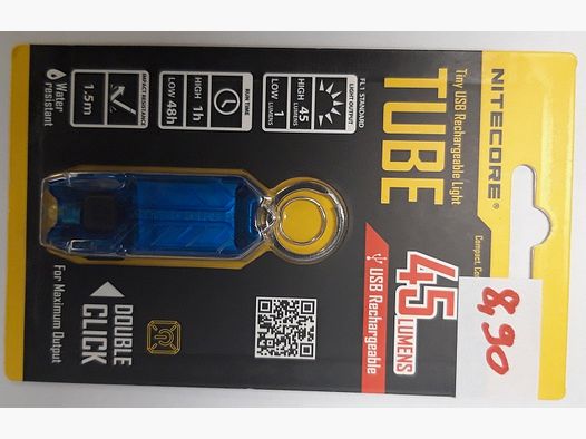 Böker Nitecore Tube Blu 45 Lumen Torce