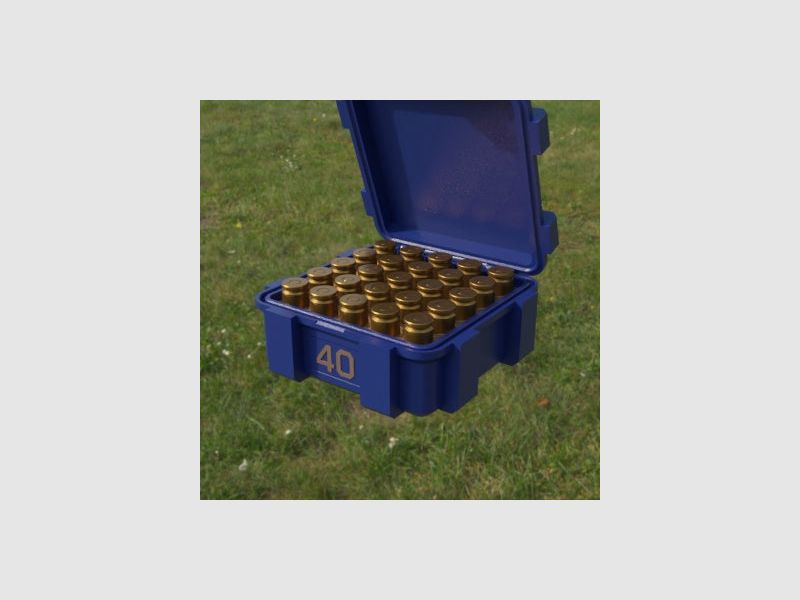 Filamelt ammunition box / .40 S&W / 'flip lid' / cartridge box, ammo box