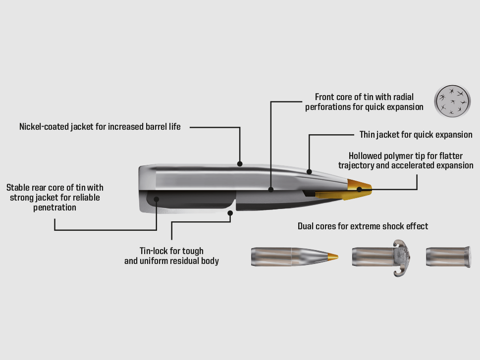Norma Evostrike 308win. - 9gram - 139grain - Blyfri, billede 3 af 3