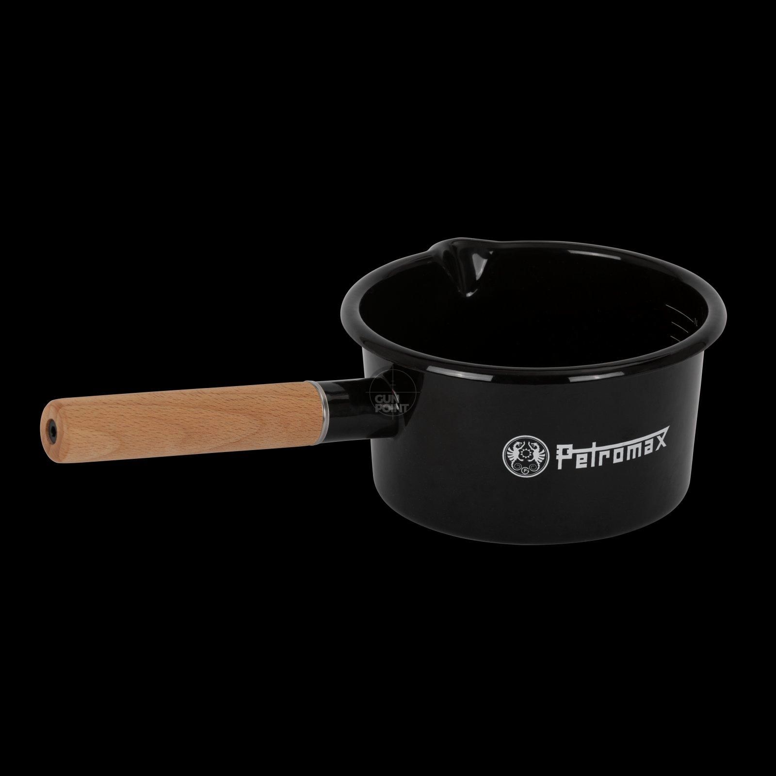 Petromax Emaille Stieltopf schwarz 1 Liter