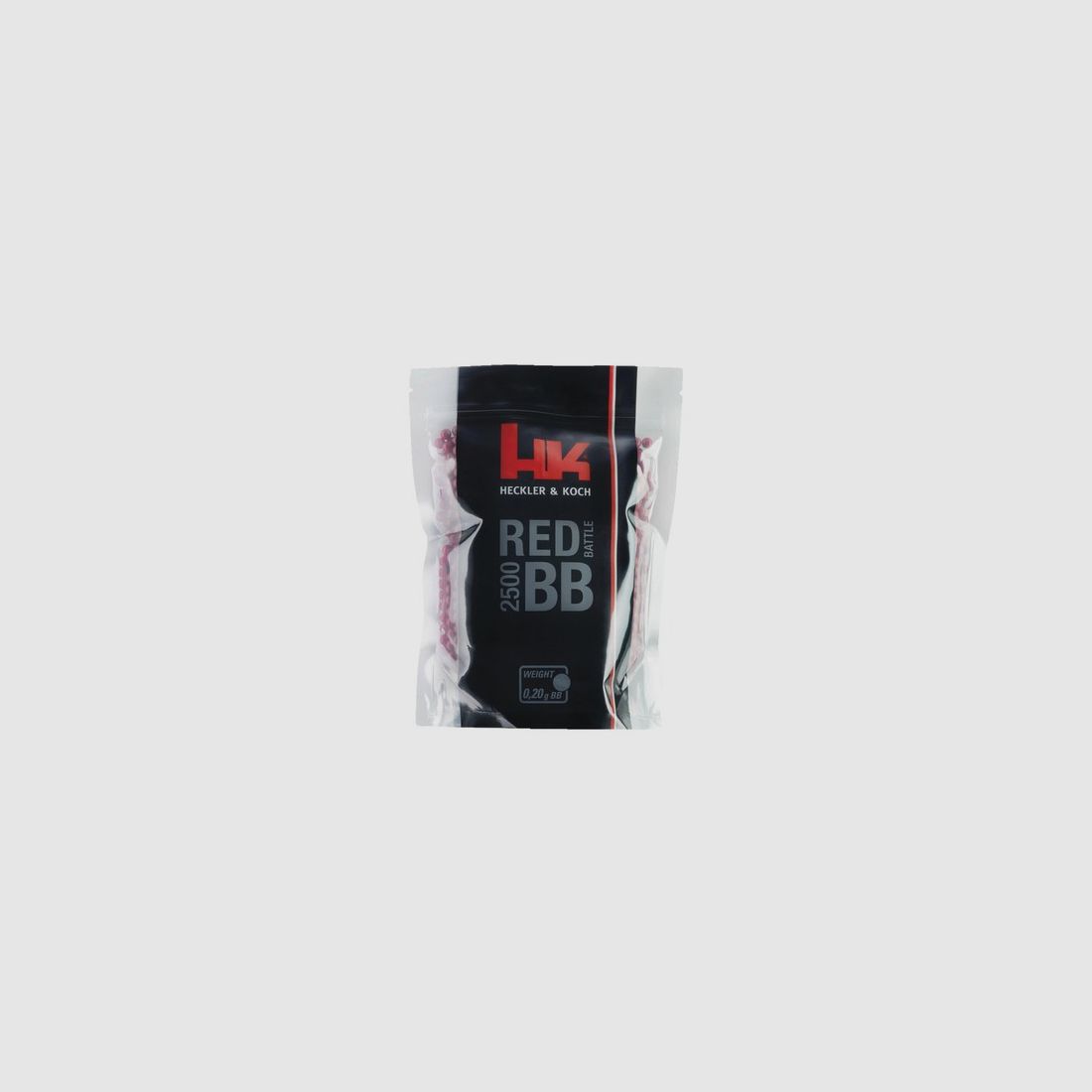 Sachet mit 2500 Kunststoffkugeln Heckler & Koch Red Kal. 6mm 0,20g Rot