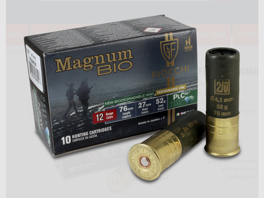 Amunicja 12/70 Fiocchi Magnum Bio 4 52g