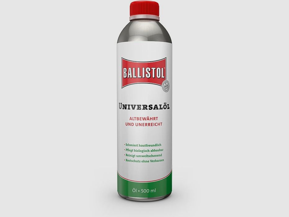 Ballistol Waffenöl Flasche 500ml Reinigungszubehör für Waffen