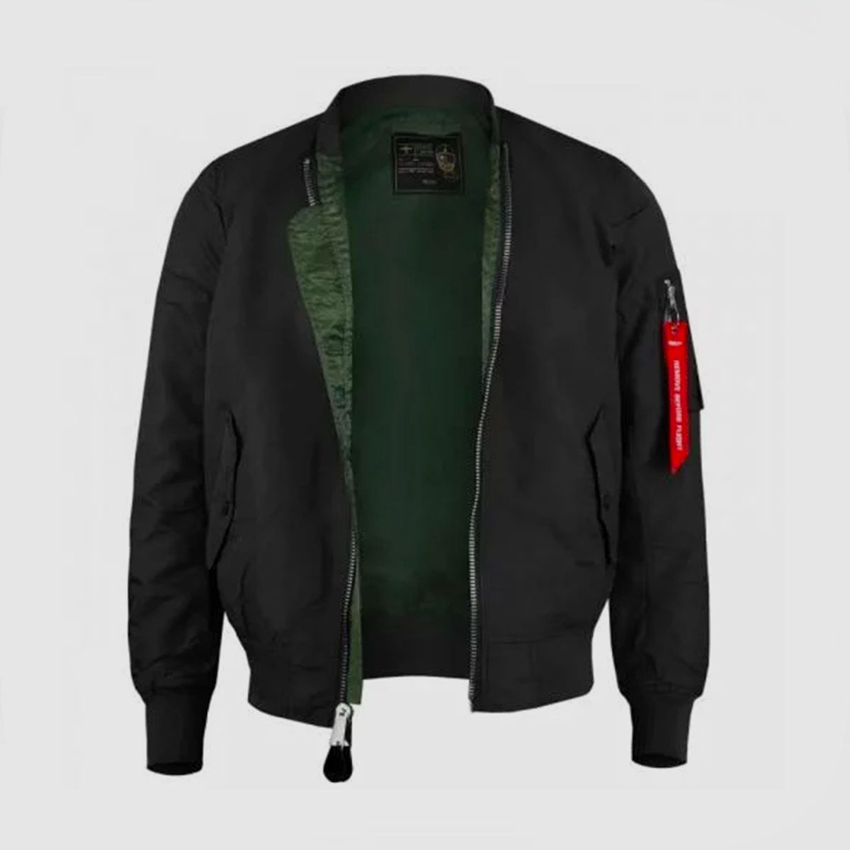 MIL-TEC – BOMBER US SUMMER MA1® Fliegerjacke | Schwarz, Bild 3 von 4