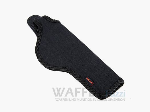 Belt holster with clip for revolvers up to 6 inches adjustable button closure