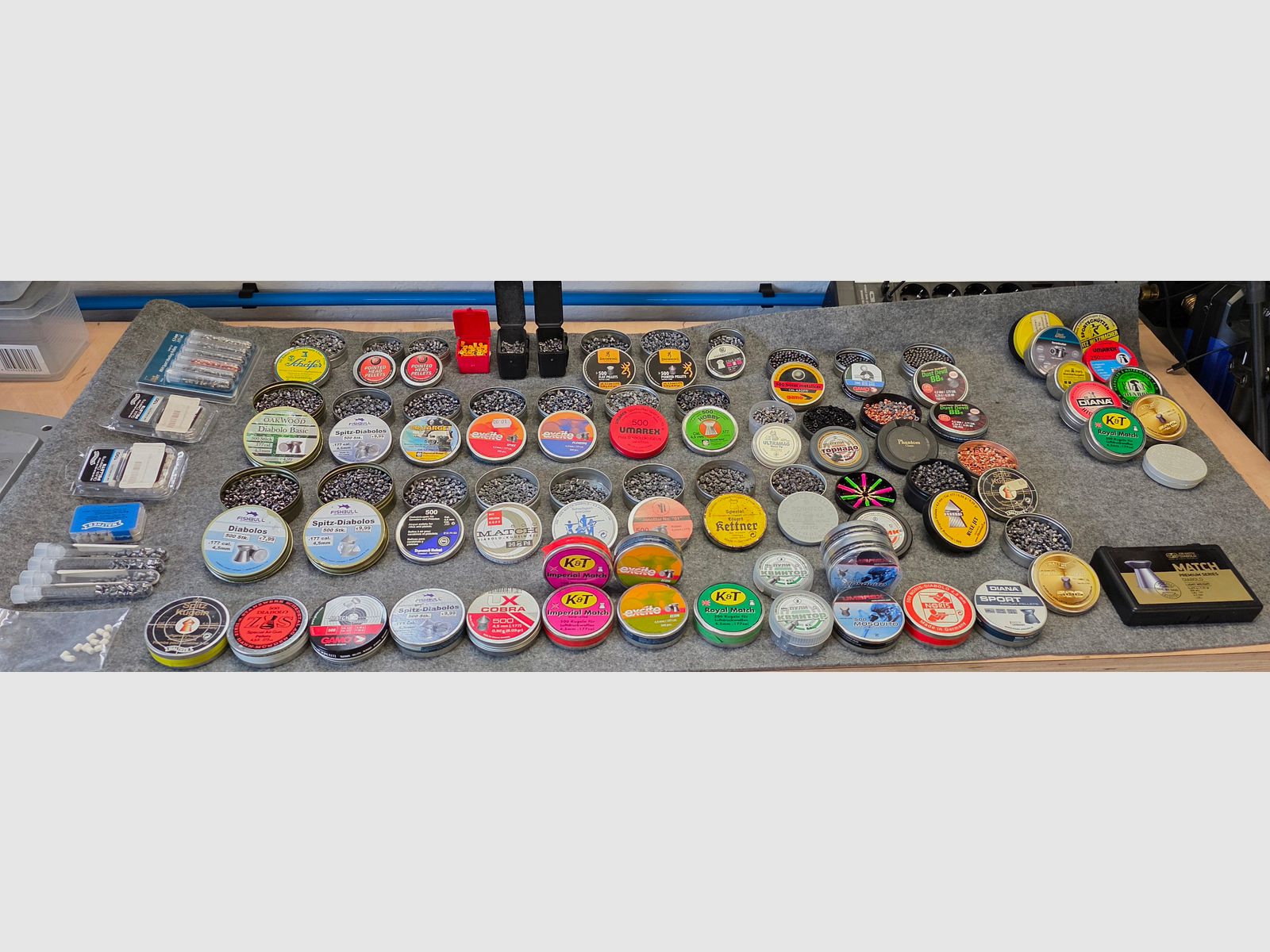 11kg !!! Konvolut Diabolo 4,5mm Kugeln Munition  Federdruck Gas Co2 Luftgewehr Luftpistole Match