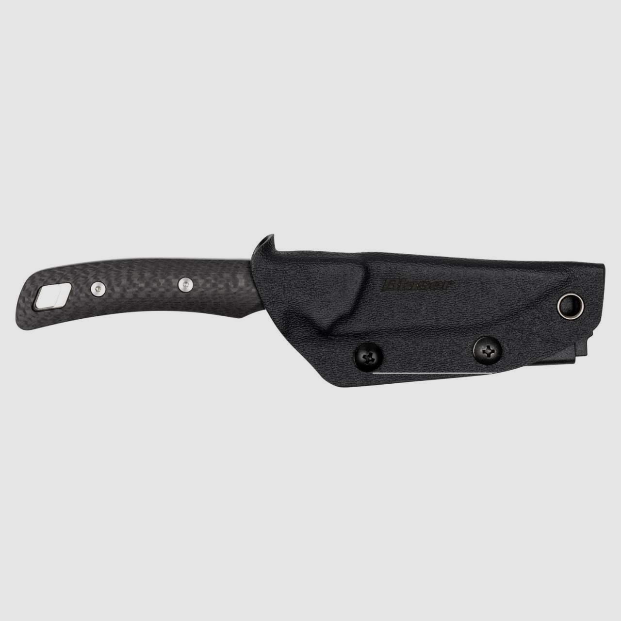 Jagdmesser handlich Outdoor Blaser Ultimate Carbon 70, 7cm Hartschalenetui Kydex mit Gürtelclip, 59g, Bild 3 von 4