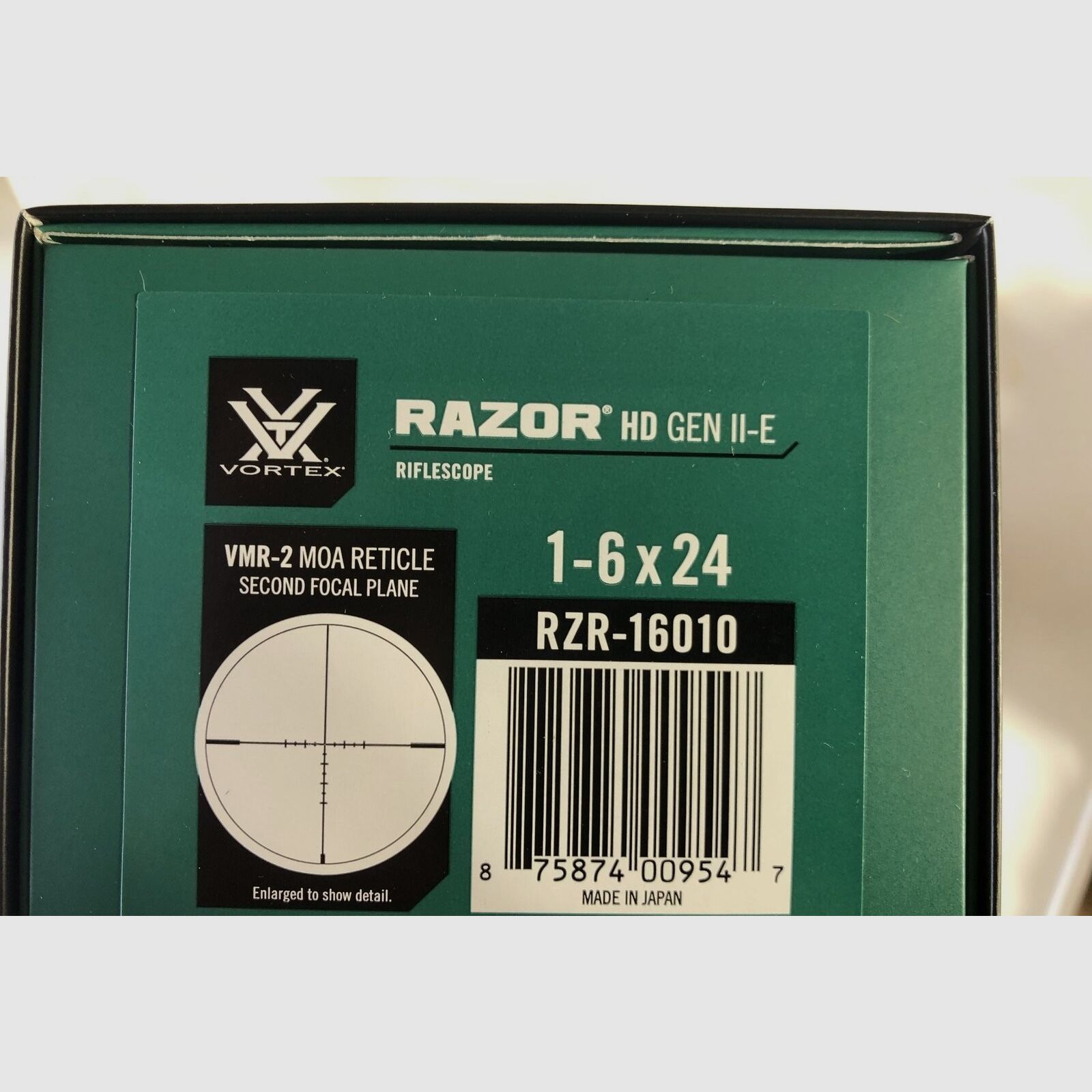 Vortex Razor HD Gen II-E 1-6x24 (VMR-2 MOA)