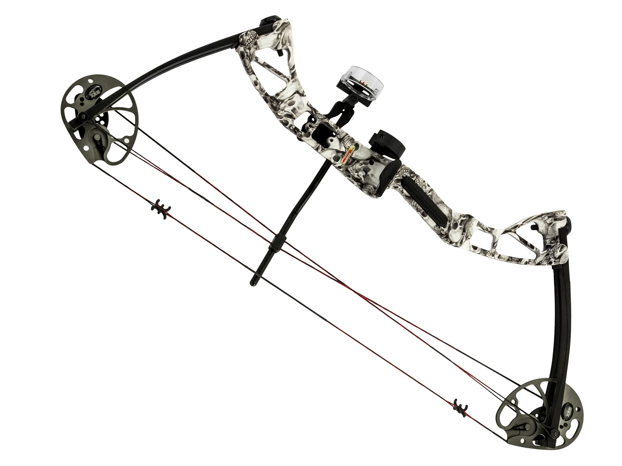 Poe Lang Ek Rex Compound Bow 28" Skull Camo 15-55 LBS, image 10 of 20