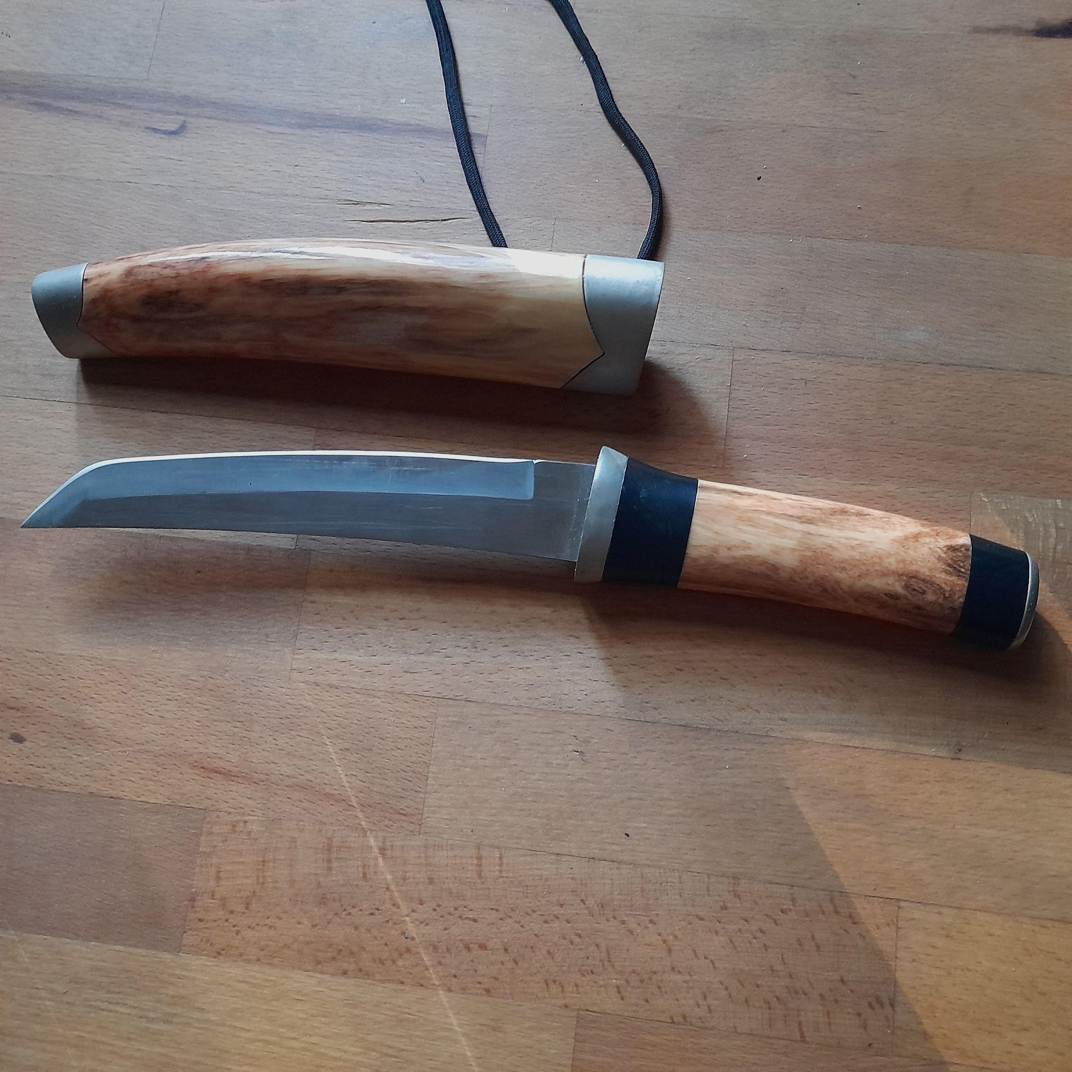 Messer von C.JUL Herberts Nr. 115417 Rostfrei mit Holzscheide