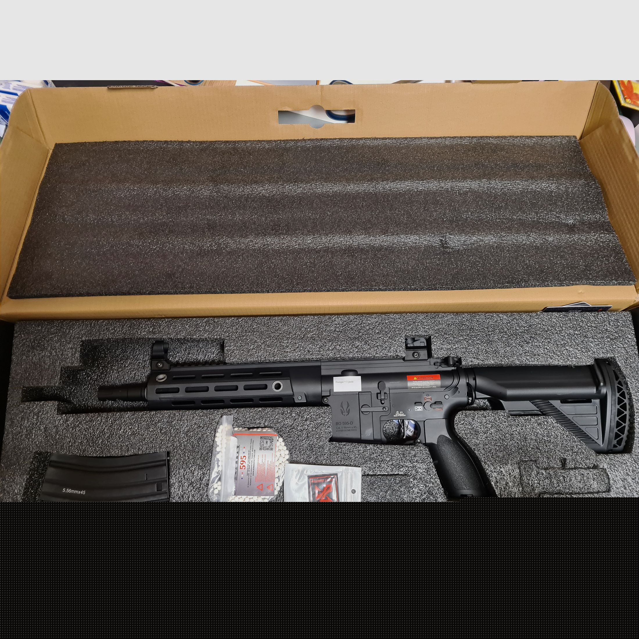 BO Delta 595 Elite Pro Vollmetall M4 ETU 11" (S)AEG, Nero