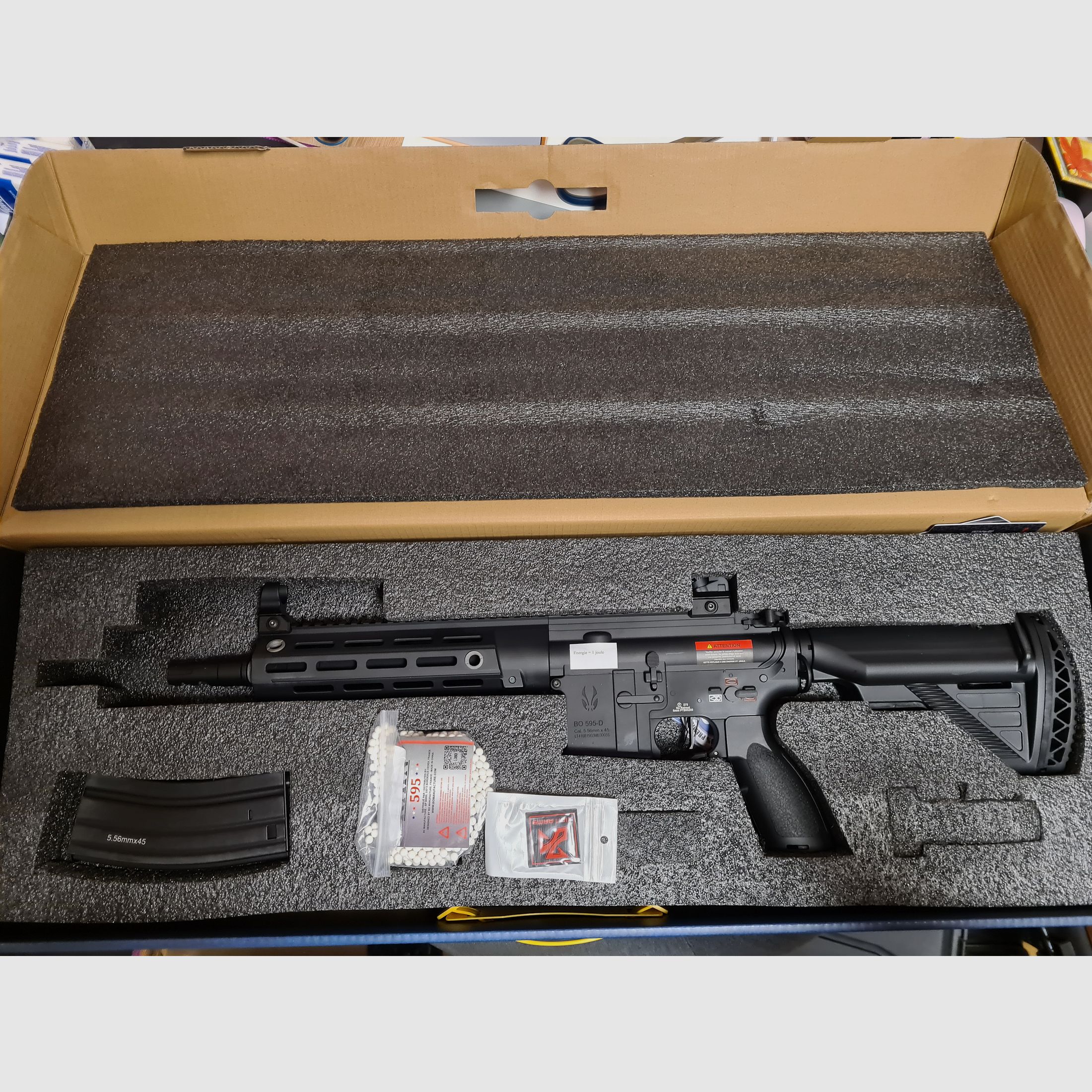 BO Delta 595 Elite Pro Vollmetall M4 ETU 11" (S)AEG, Zwart