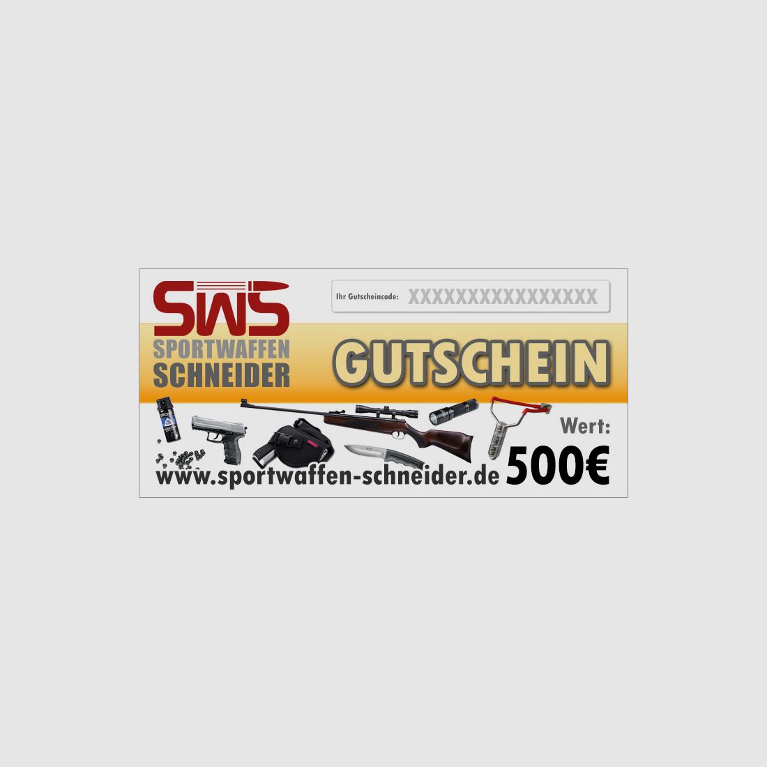 Gutschein a 500,- Euro