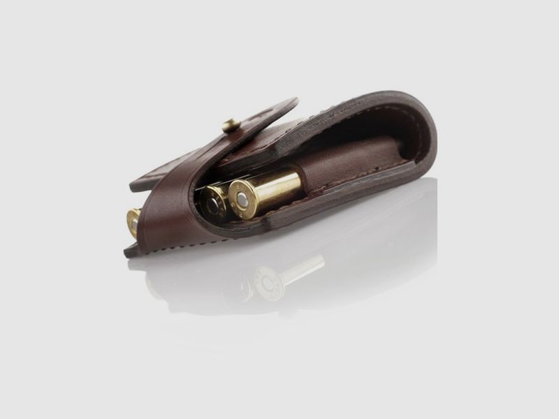 Étui en cuir pour cartouches - 5 balles, image 3 sur 4