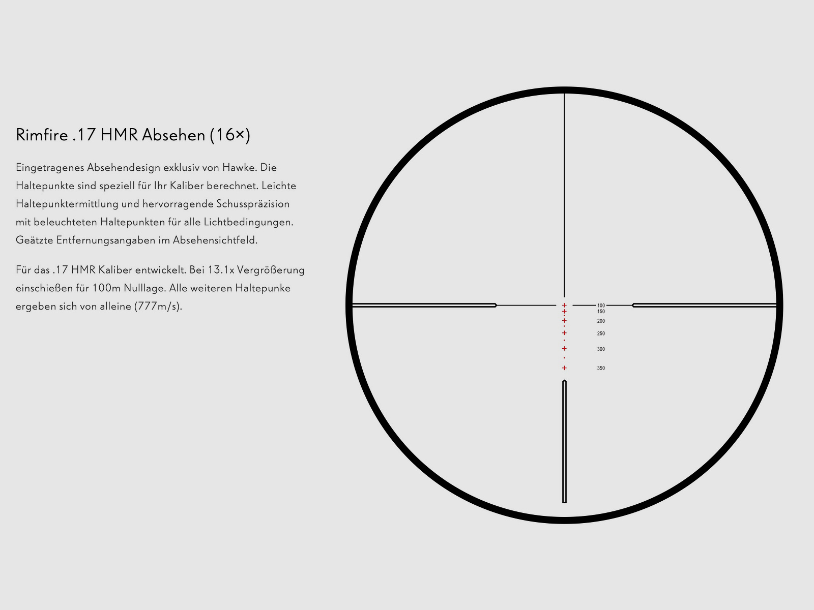 HAWKE 14294 Zielfernrohr VANTAGE 30 WA SF IR 4-16x50 RIMFIRE .17 HMR ABSEHEN