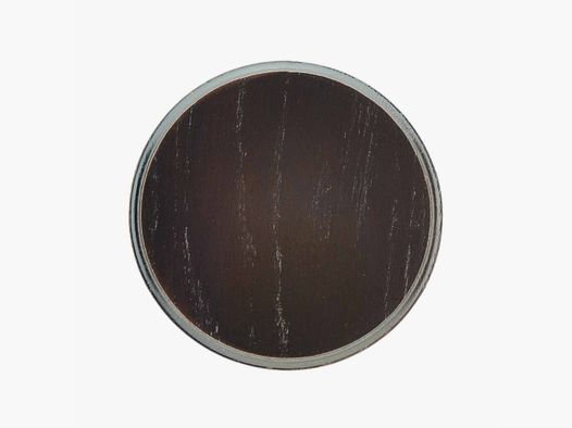 Trophy plaque for boar round 18cm dark