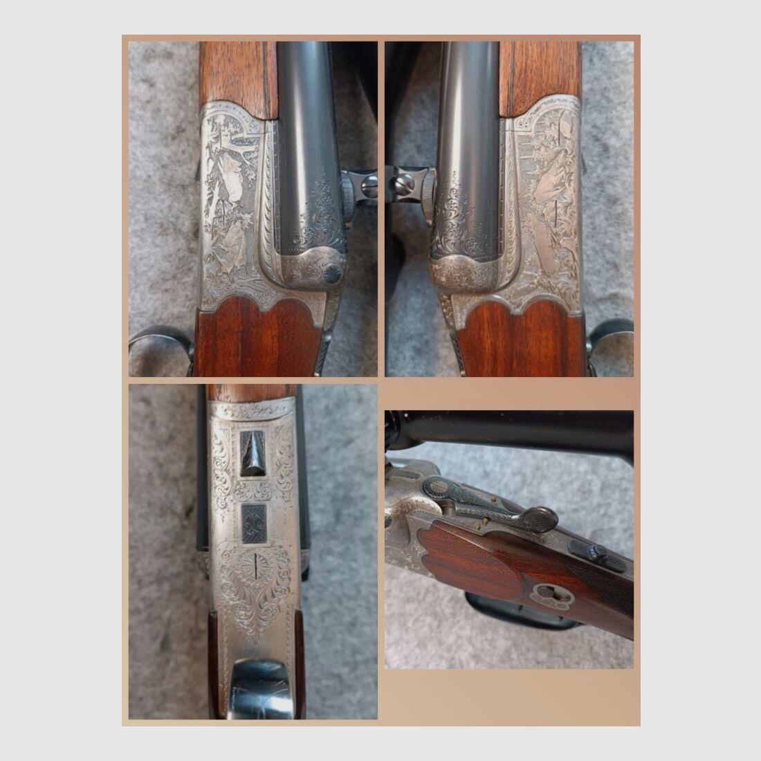 Vierling! BÜHAG Suhl Handwerksarbeit GDR Mod. Vierling ! Top Zustand mit ZF Zeiss Diavari 2,5-10x50