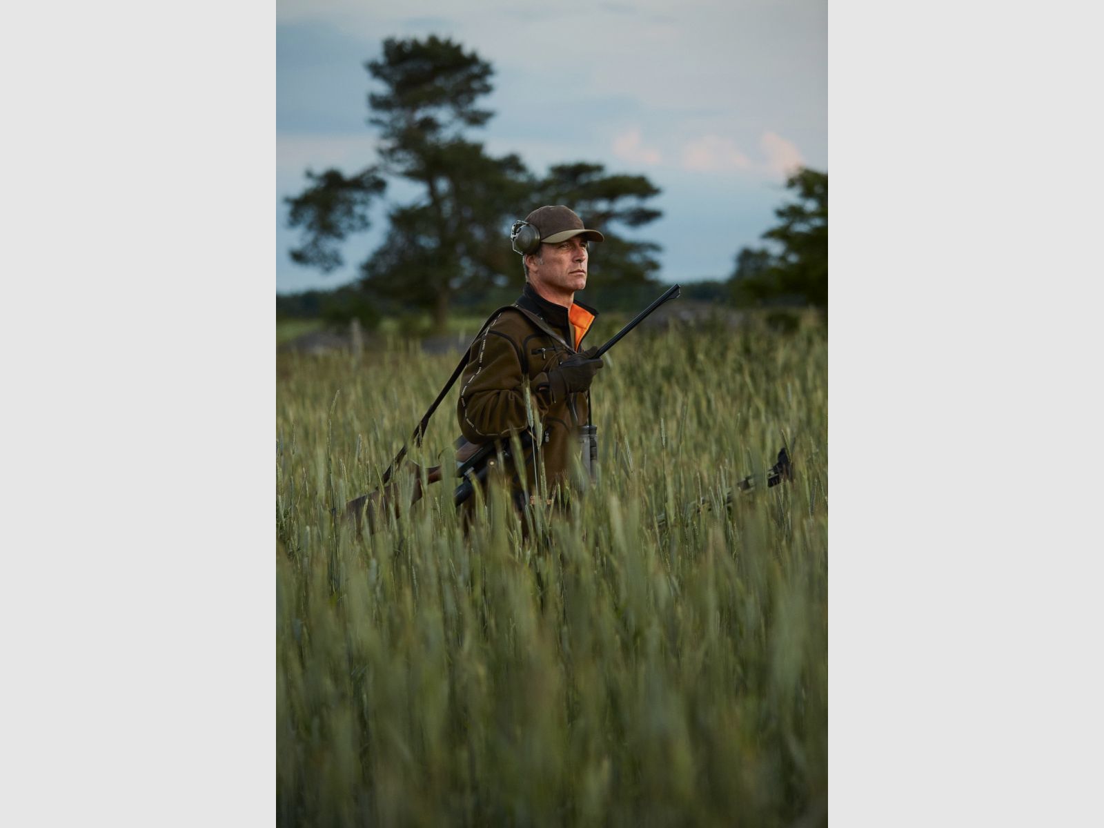 HÄRKILA Kamko Fleecejacke Hunting Green/ Orange Blaze