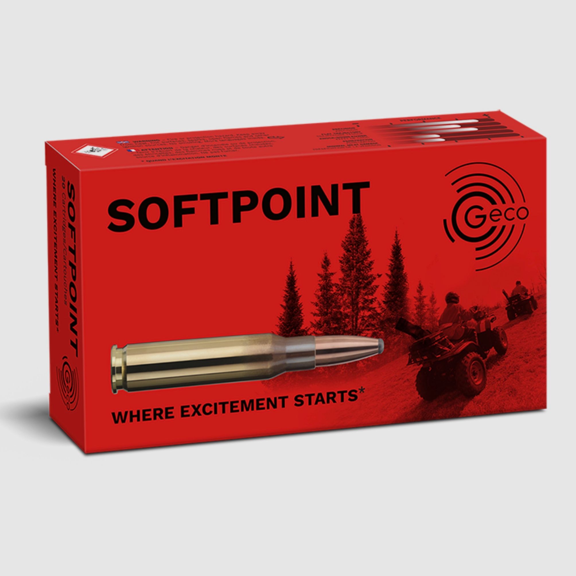 Geco Softpoint .308 Win. Teilmantel 11,0g 170grs. Langwaffenmunition 20 Stk.