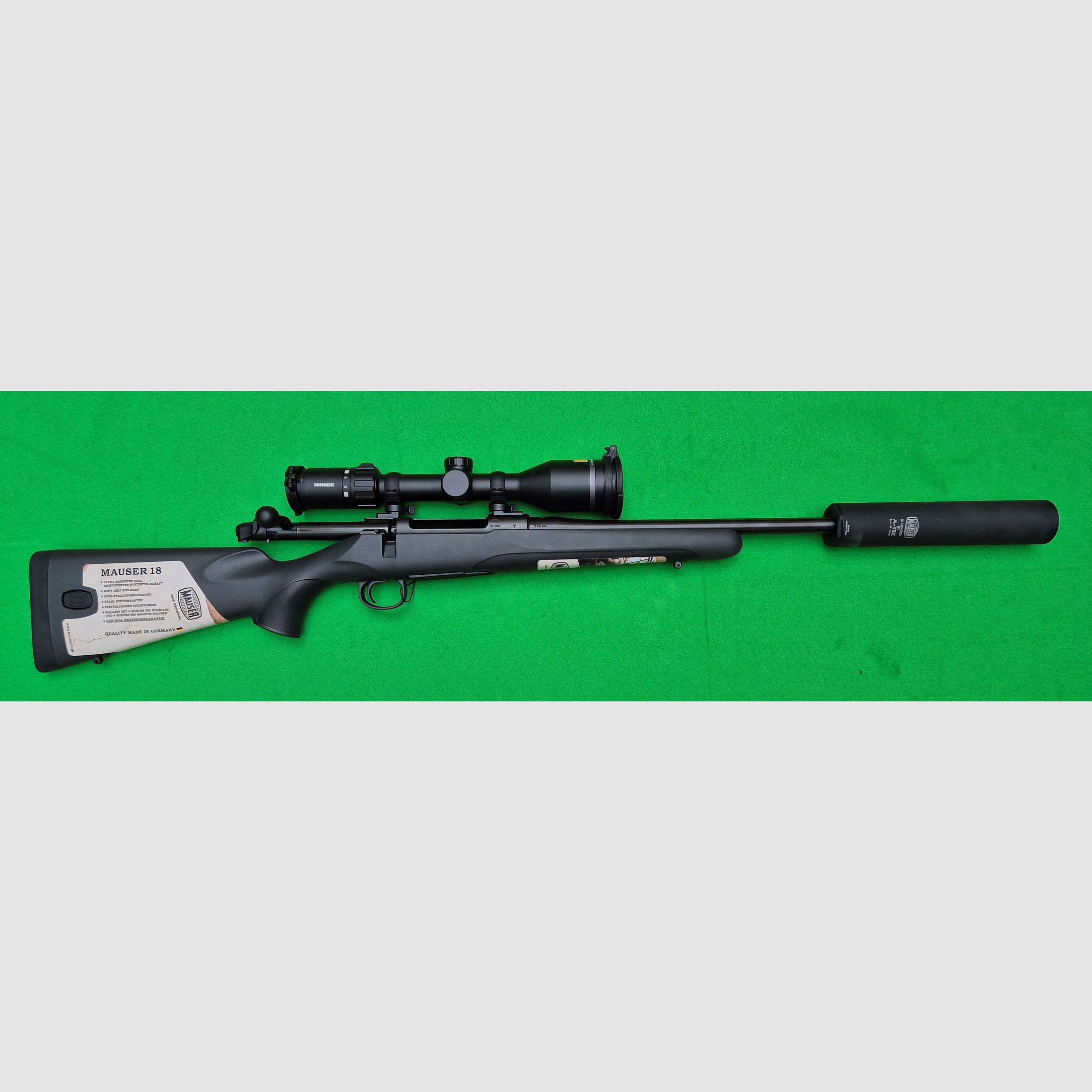 Mauser M18 mit A-Tec  Schalldämpfer