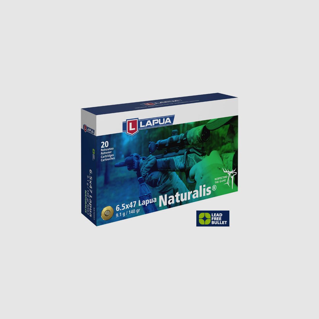 Lapua 6,5x47 Lapua 140GR Naturalis 20 patronen