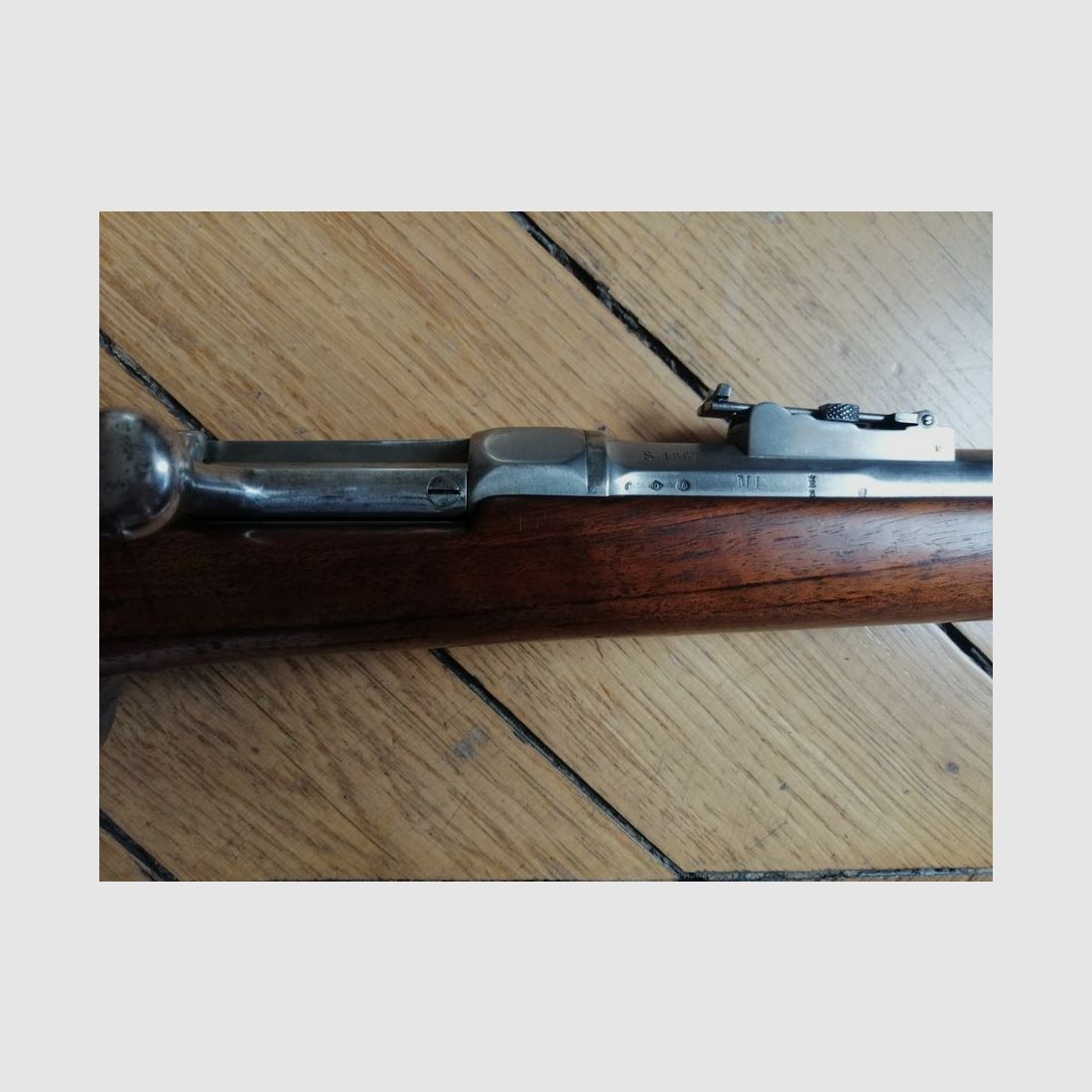 Seltenes und schönes Chassepot-Gewehr 1866 1. Typ – Monomatrikulation – 1. Zouave – Ausgezeichneter Zustand, Bild 12 von 41