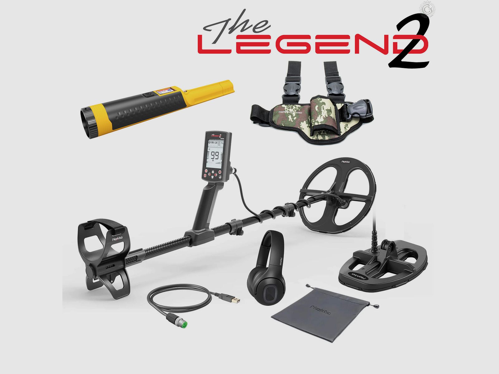 NOKTA The Legend 2 LD28 DD 11″ + LD21 DD 8″ + pinpointer AccuPOINT détecteur étanche, détecteur de métaux Promotion !, image 1 sur 6