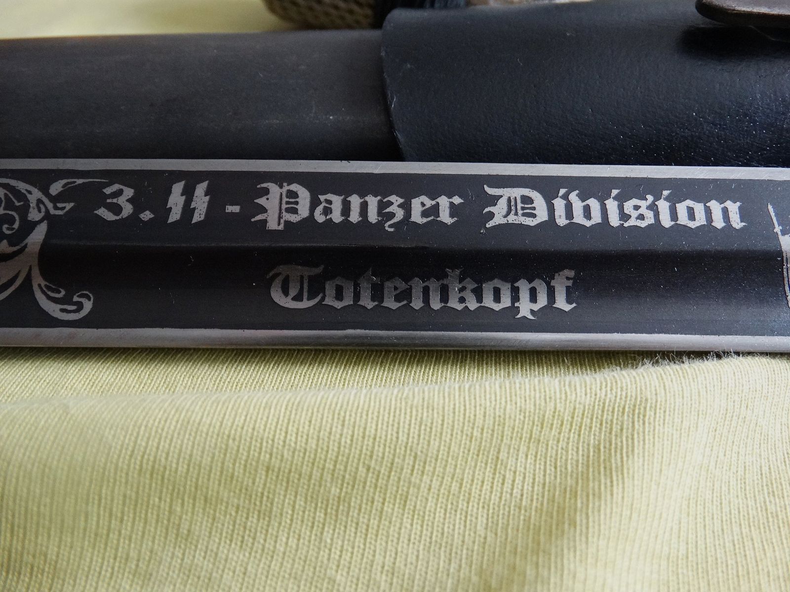 Bajonett SS Totenkopf mit Gravur aus Wk2 