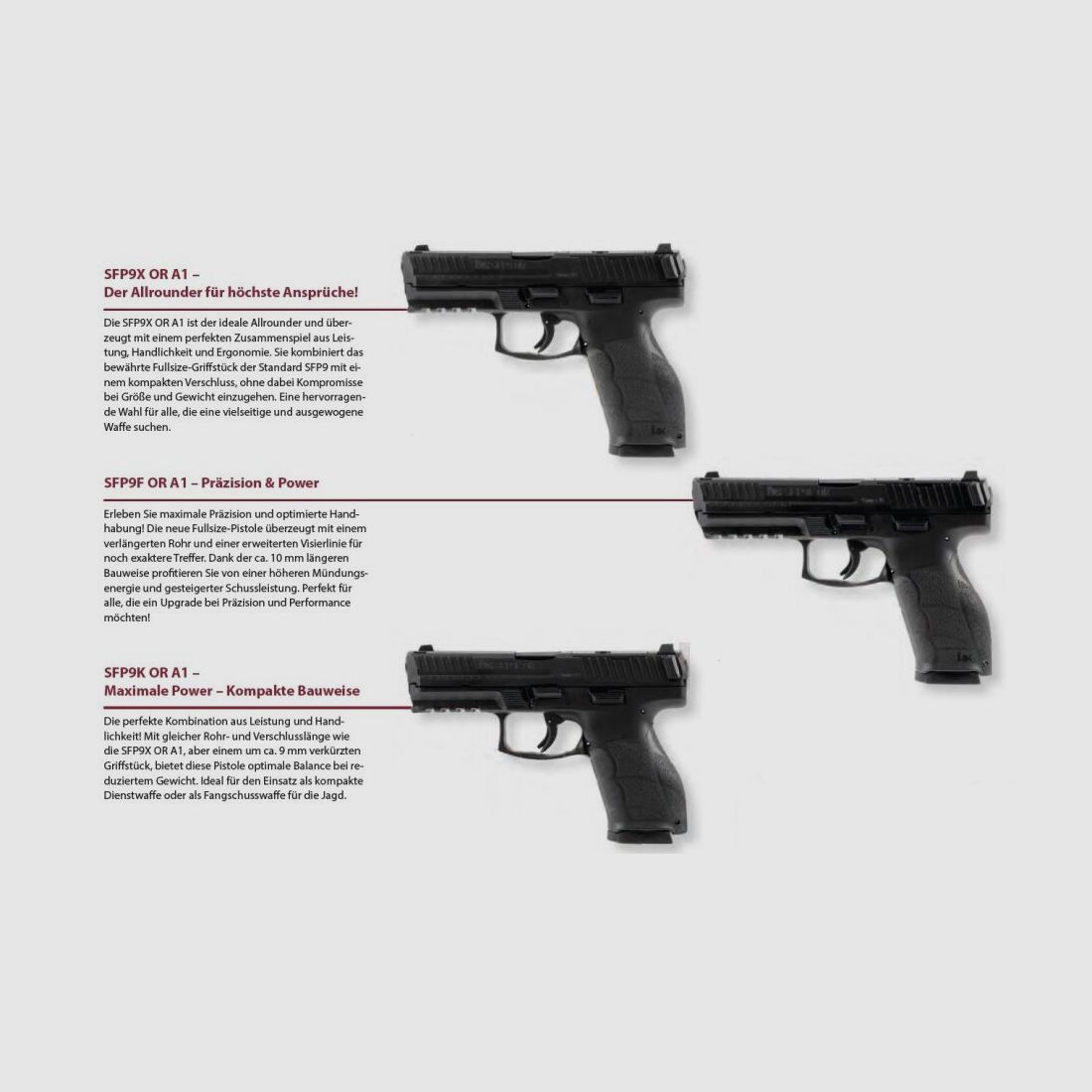 Heckler & Koch Mod. SFP9F OR A1