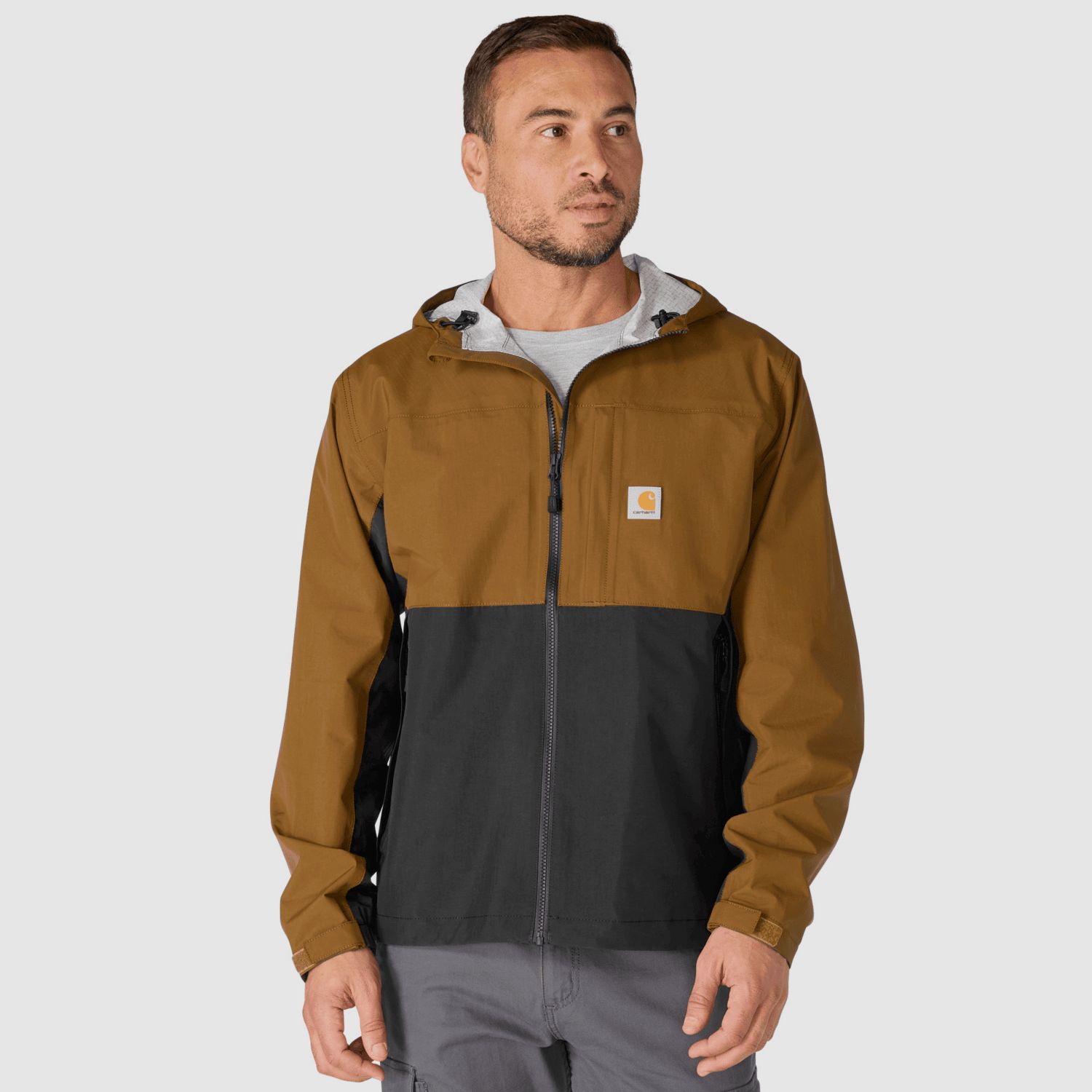 Carhartt Monterey Jacket Men Carhartt Brown/Black L