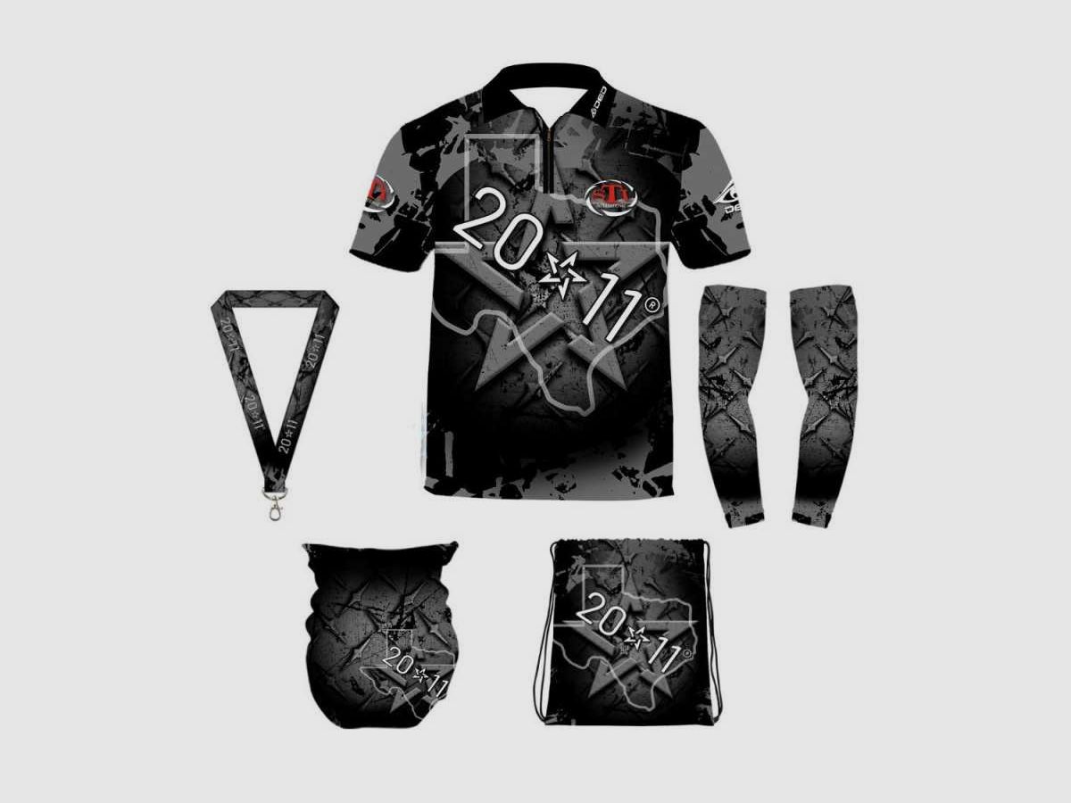 DED Sportswear Set STI 2011 Schwarz Thema, Größe: 5XL, Benutzerdefinierter Name: Mit Benutzerdefiniertem Namen, Bild 1 von 3