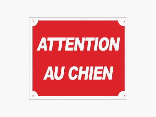 PANNEAU ATTENTION AU CHIEN