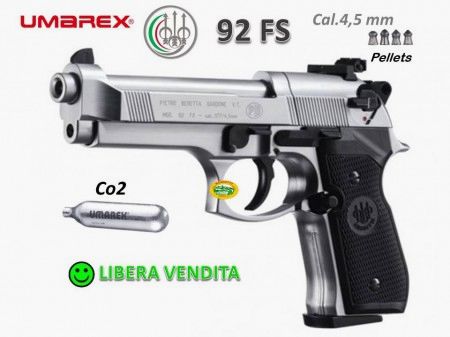 UMAREX BERETTA 92FS NICKEL CO2 Kal.4,5