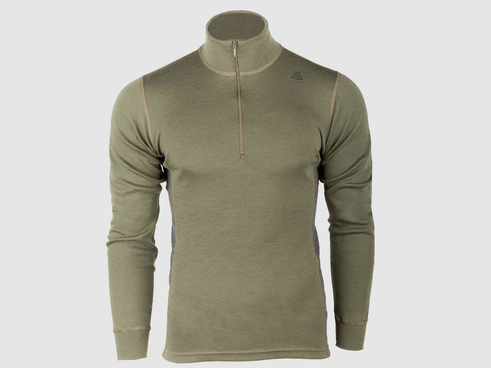 aclima Aclima Longsleeve Warmwool Mock Neck olive night