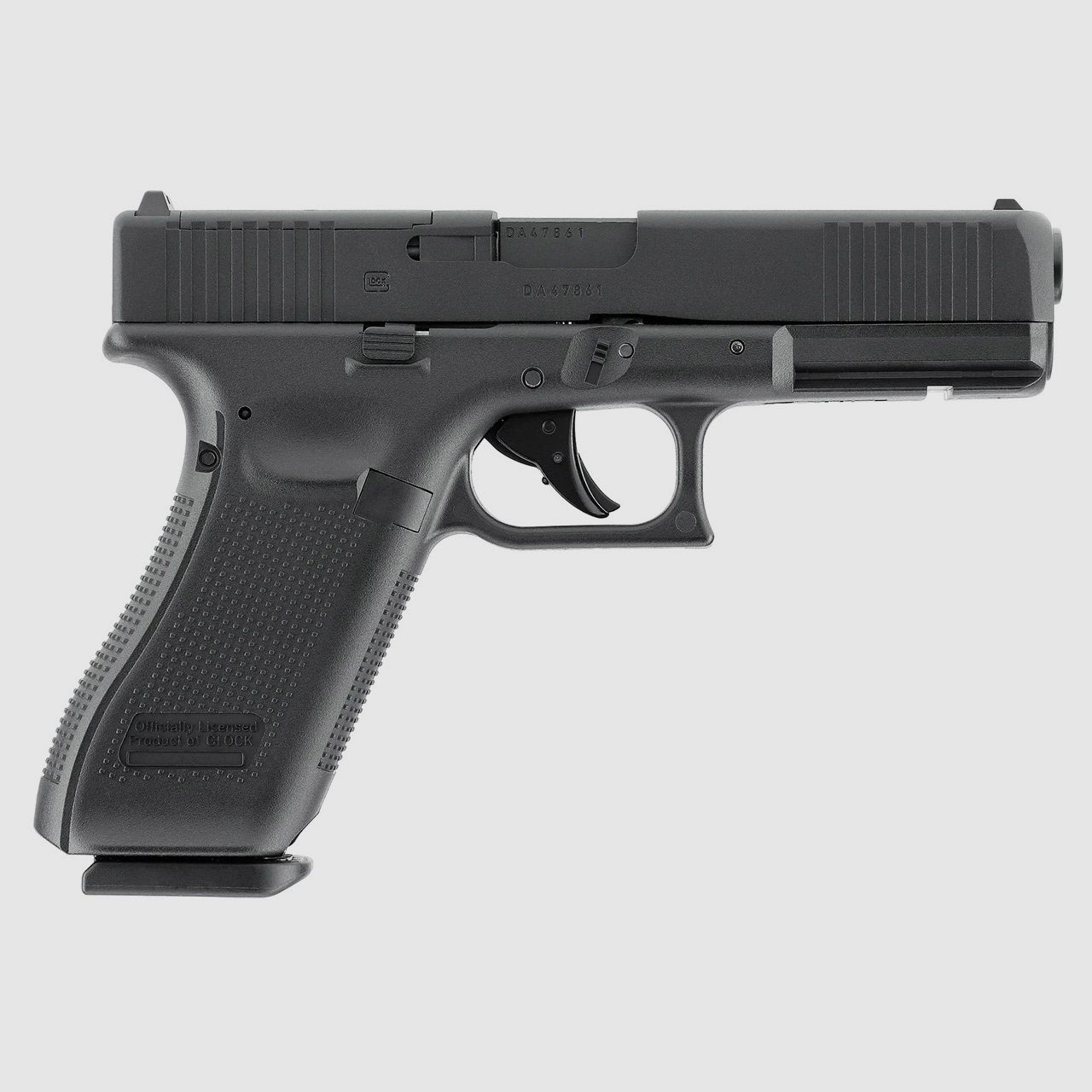 CO2 Softair Pistole Glock 17 Gen5 MOS Blow Back Metallschlitten Kaliber 6 mm BB (P18)