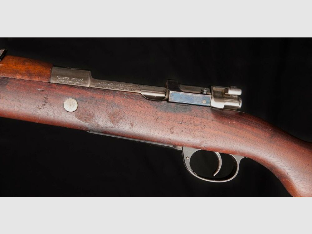 DWM Berlin Mauser 98 1909 Argentino matching numbers, matching number cleaning rod, image 5 of 9
