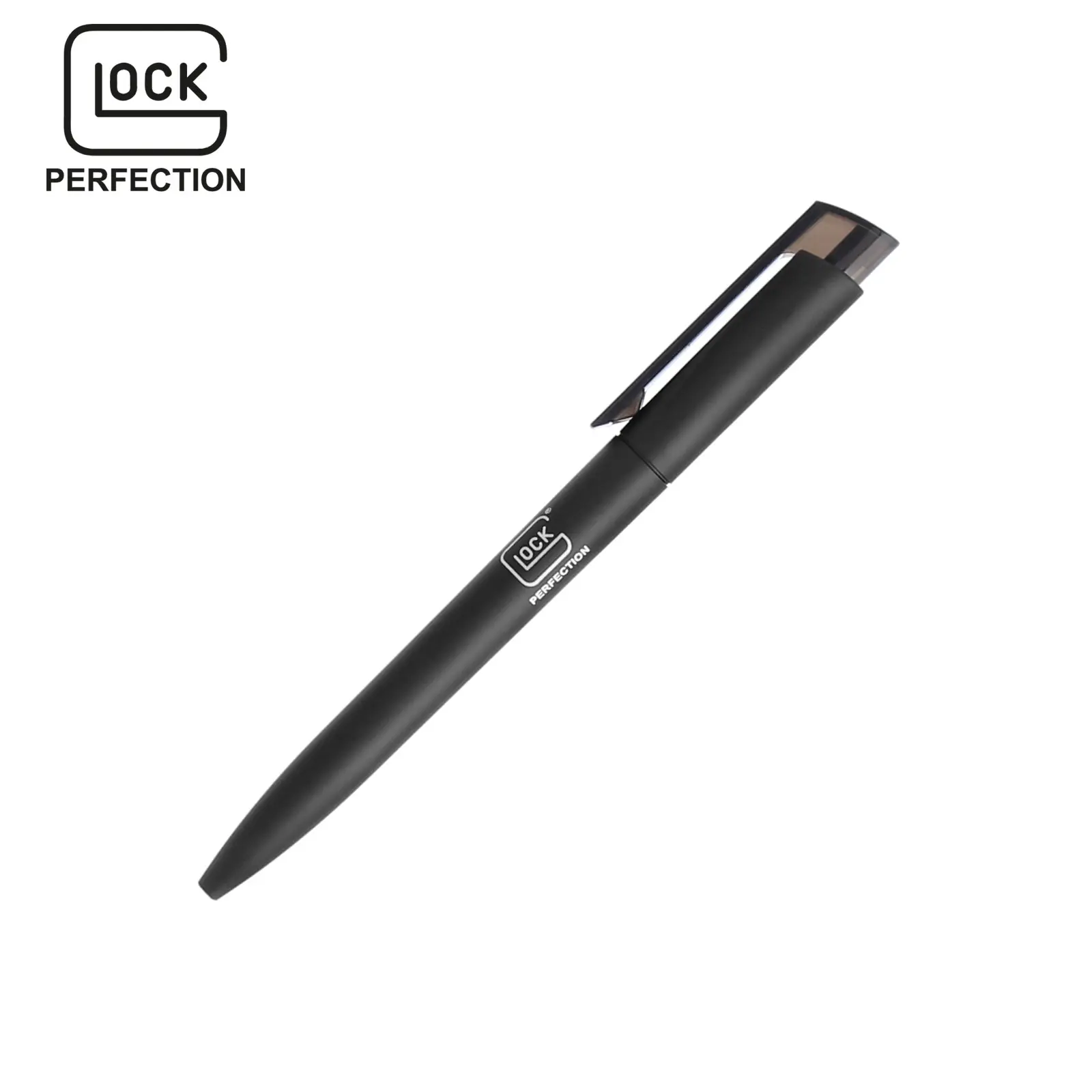 Glock Ballpoint Pen "Perfection II" - Black - Blue Ink - 14 cm