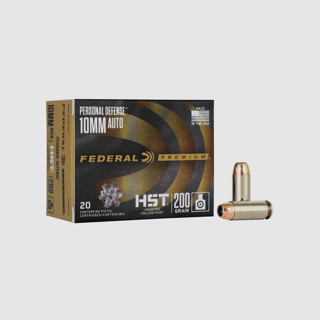 Federal Premium Personal Defense HST 10mm ACP 200GR JHP 20 cartucce