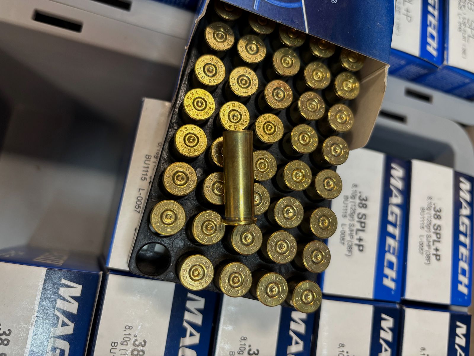 500 pcs. Magtech cases .38 Spec. Lot No. L-0057
