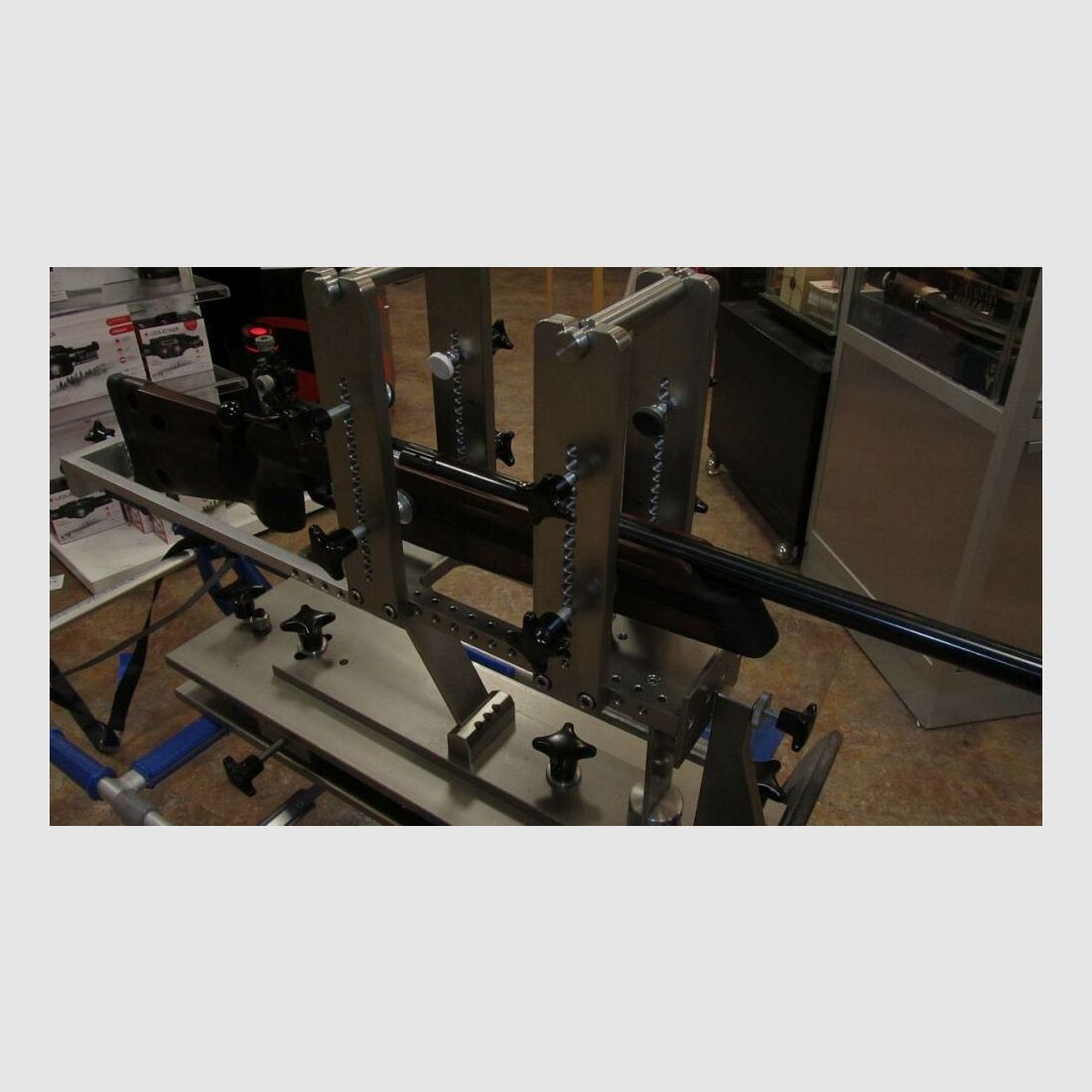 Briol supporto da tiro in acciaio inossidabile per test di munizioni, determinazione del gruppo, .22 LR