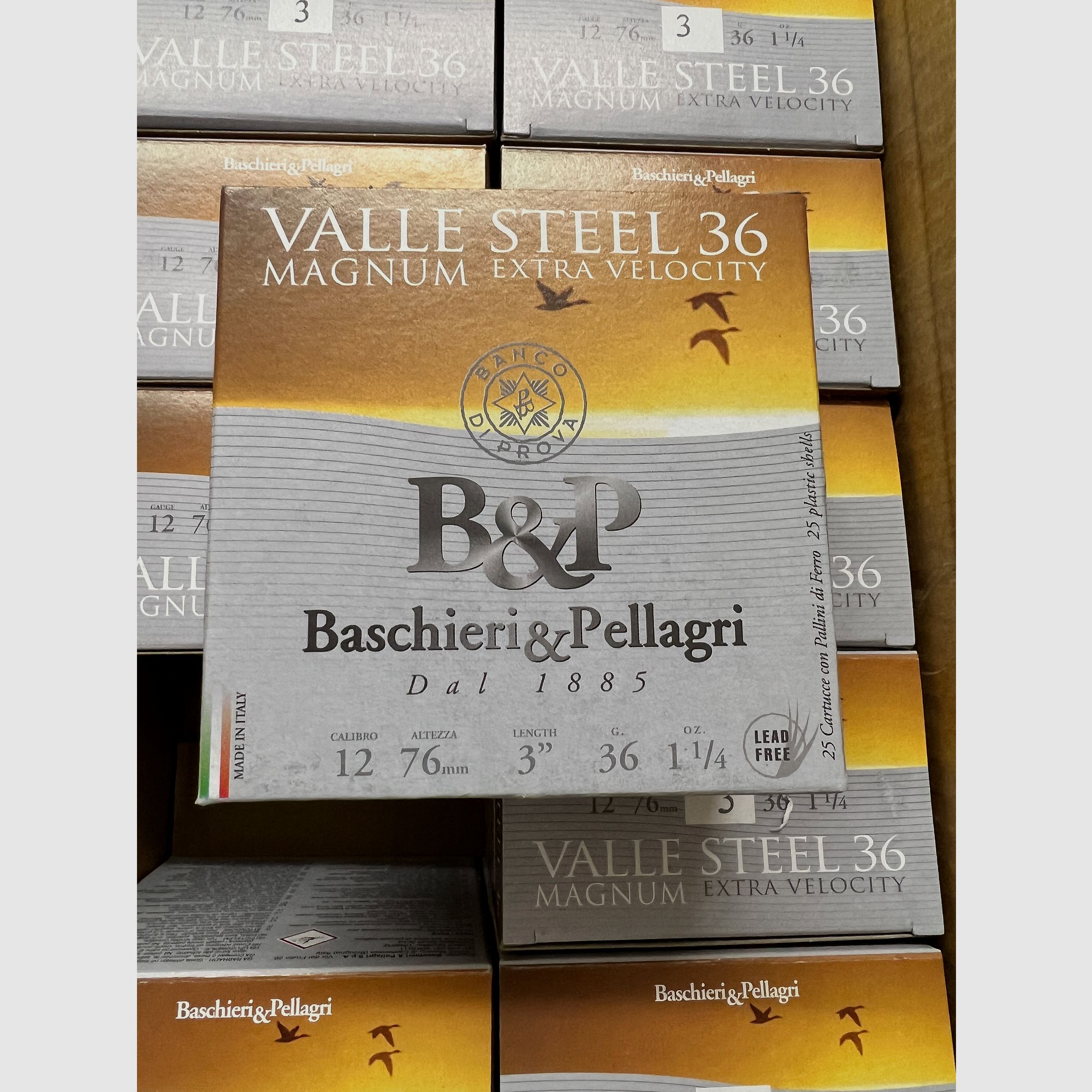 Baschieri & Pellagri Baschieri & Pellagri 12/76 Valle Steel *Bleifrei* Magnum Steel HV 3,3mm 36g, Bild 2 von 3