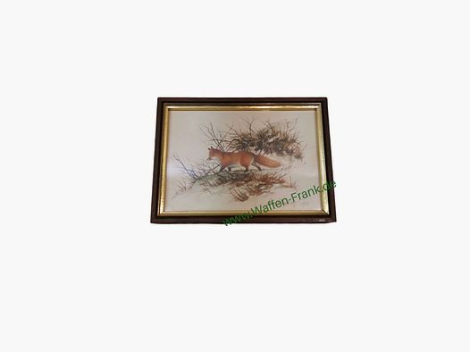 Hubert Weidinger limited art print fox motif
