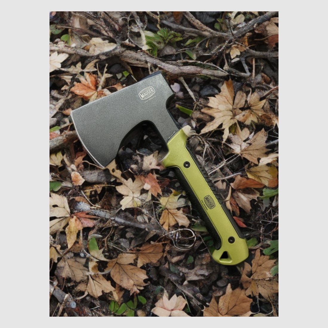 MAUSER Bijl Origineel Groen met Etui 80414840