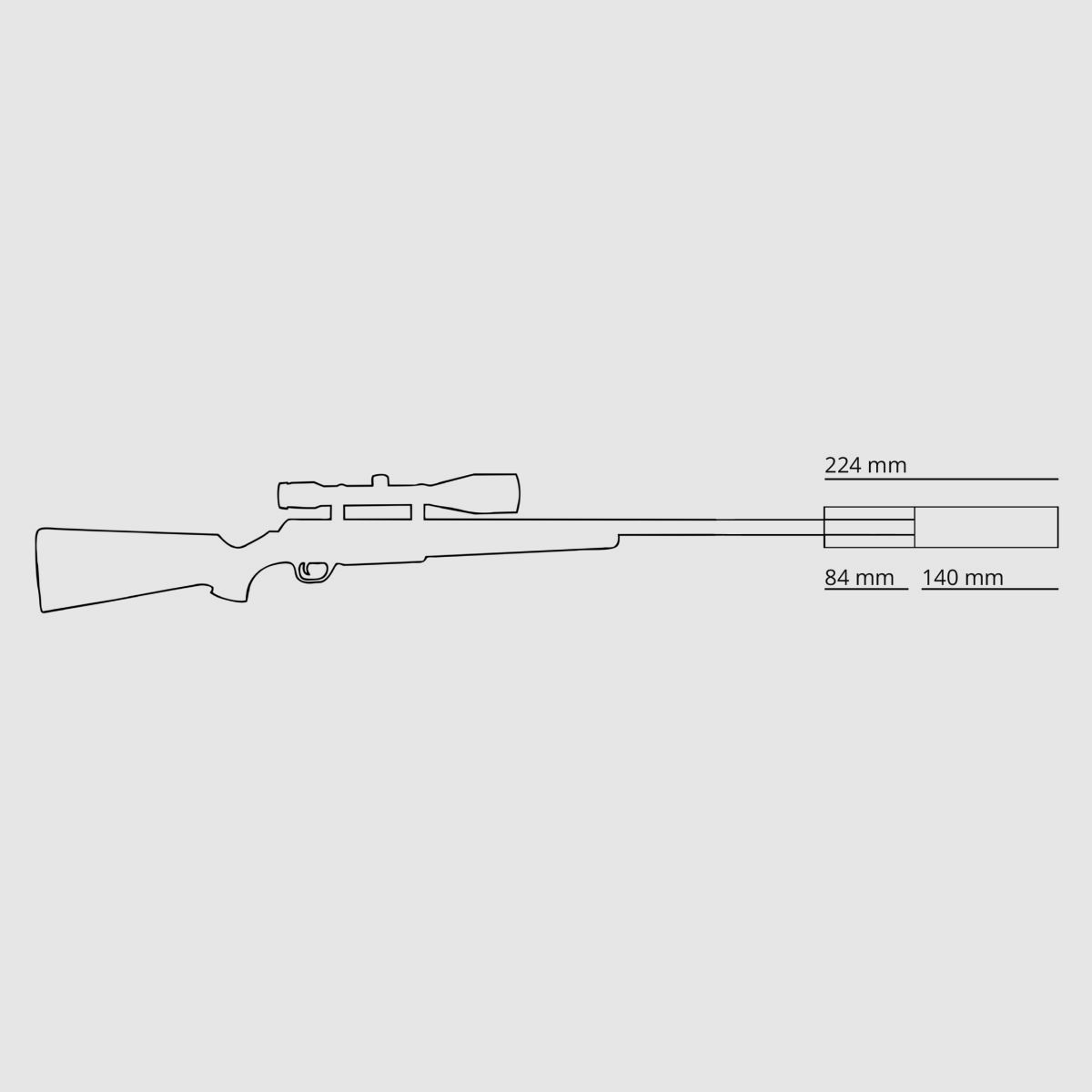 HAUSKEN Schalldämpfer JAKT JD 224 XTRM MKII